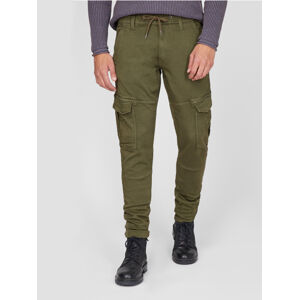 Pepe Jeans pánské khaki zelené kalhoty Jared - 33 (736)